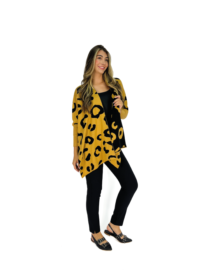 RUANA ANIMAL PRINT MANGAS