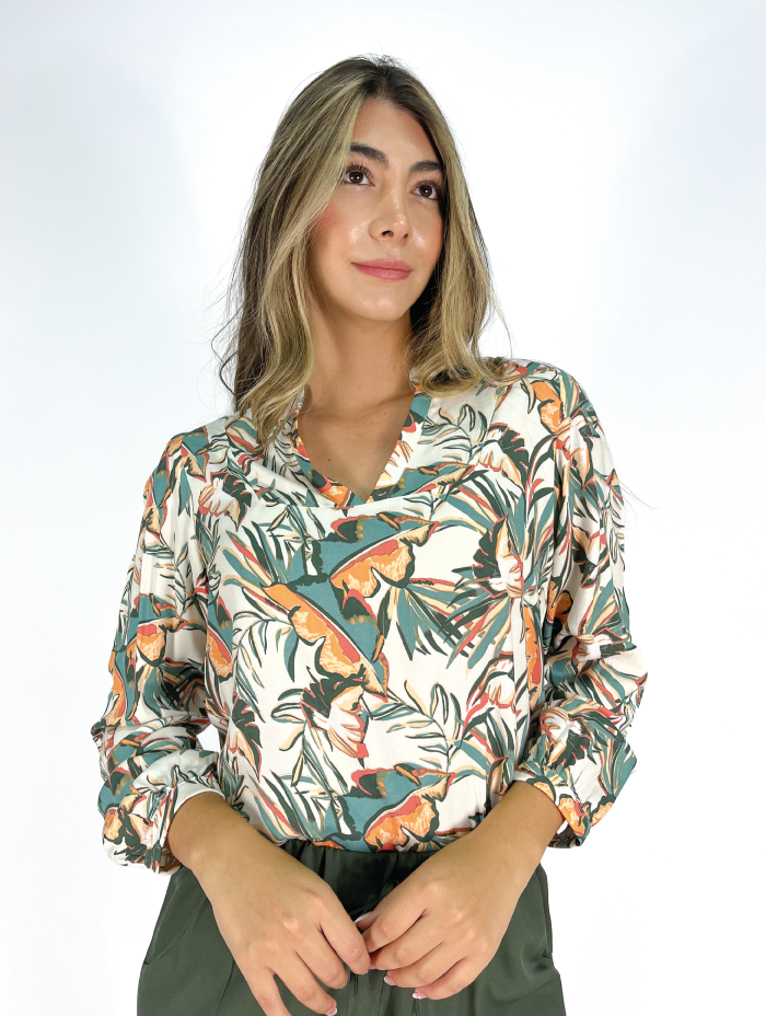 BLUSA CUELLO EN V