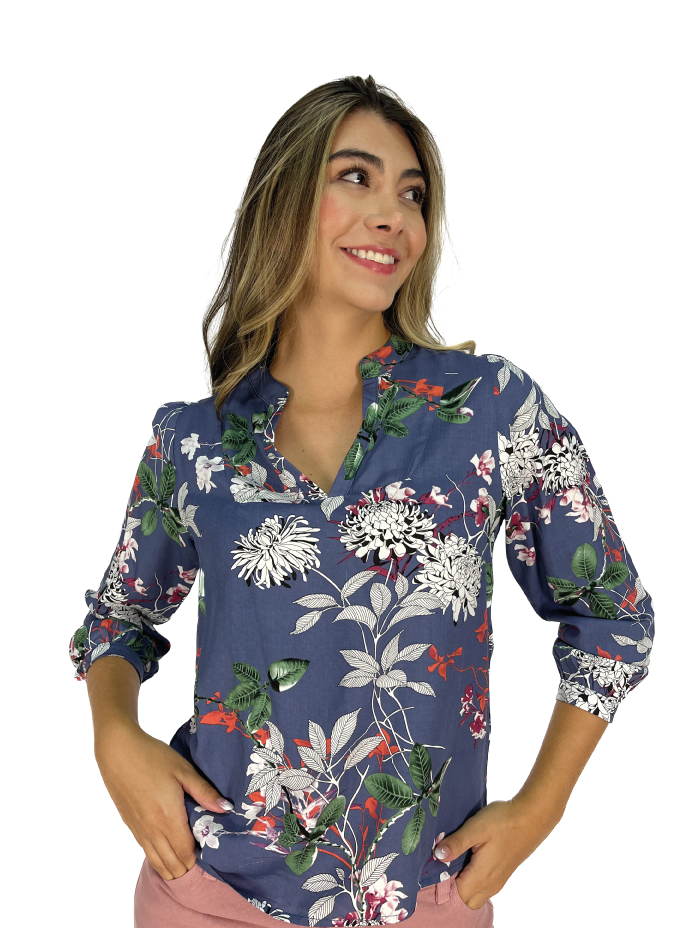 BLUSA RAMAS CON FLORES