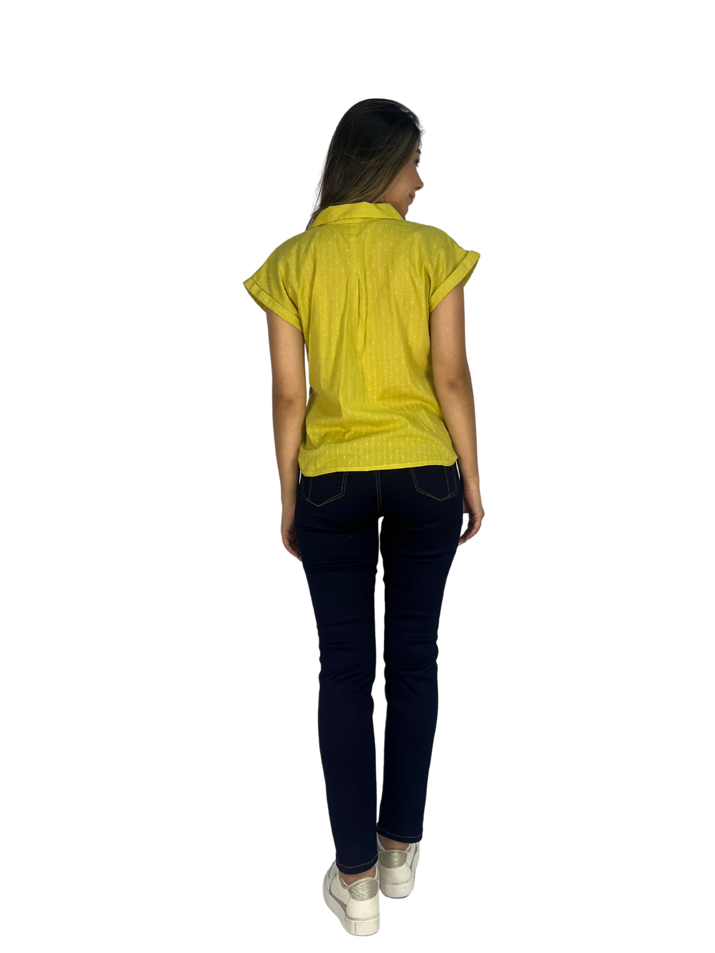 BLUSA CUELLO V BOLSILLOS